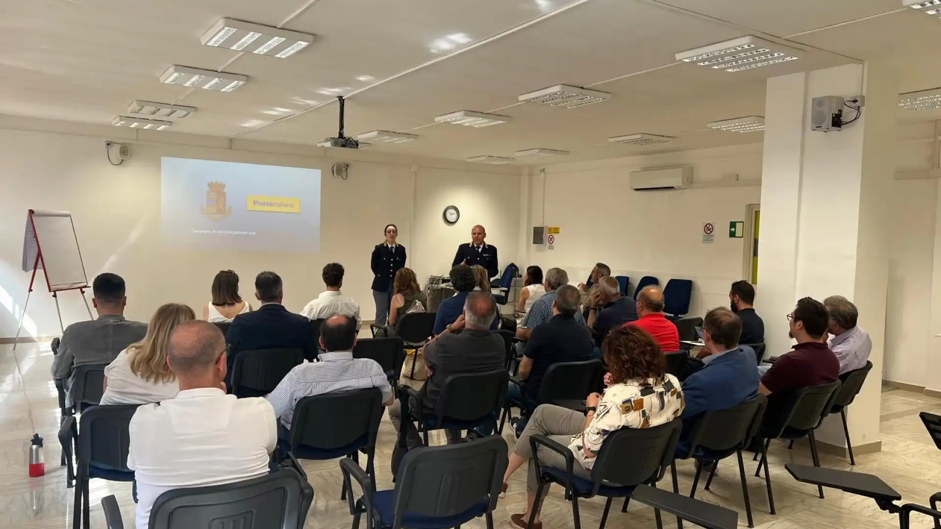 Isernia: corso di guida sicura per dipendenti e funzionari di Poste Italiane.